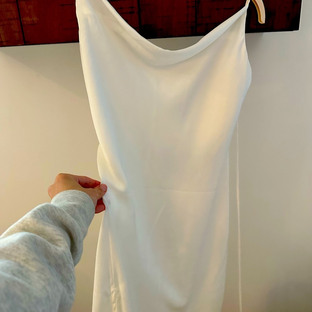 Resa size two ivory silk slip dress new with tags